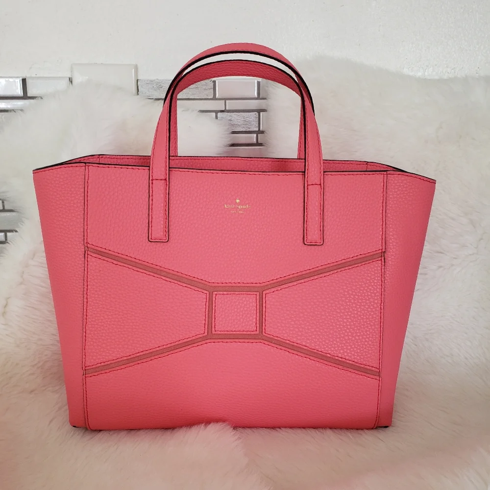 Kate Spade Small Francisca Bridge Place Leather Tote Handbag NWOT - Picture 1 of 16
